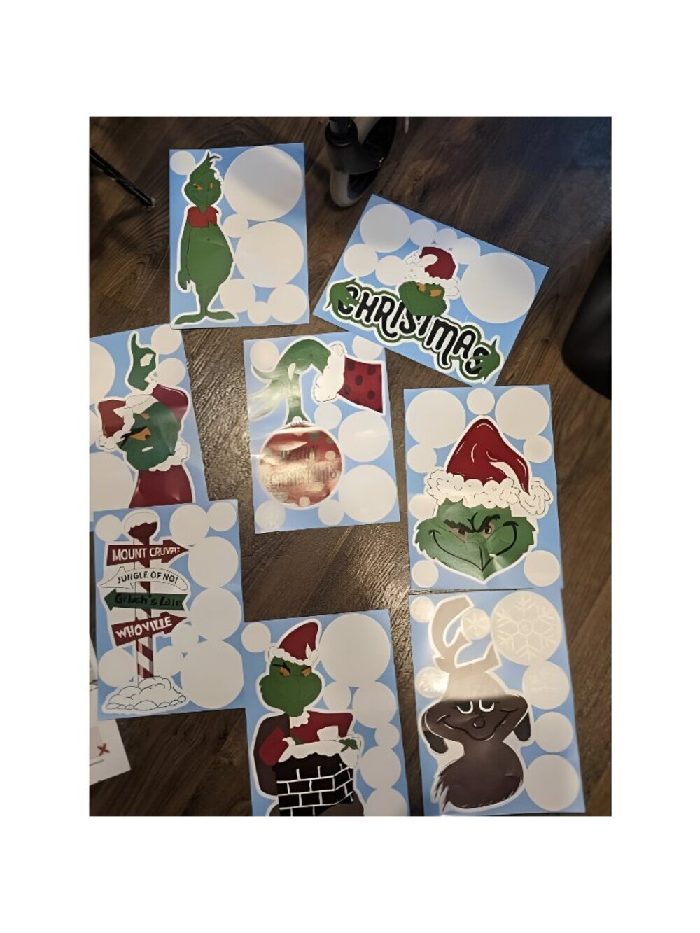 Christmas Window Clings Christmas Window Clings 8Sheet Christmas Decorations